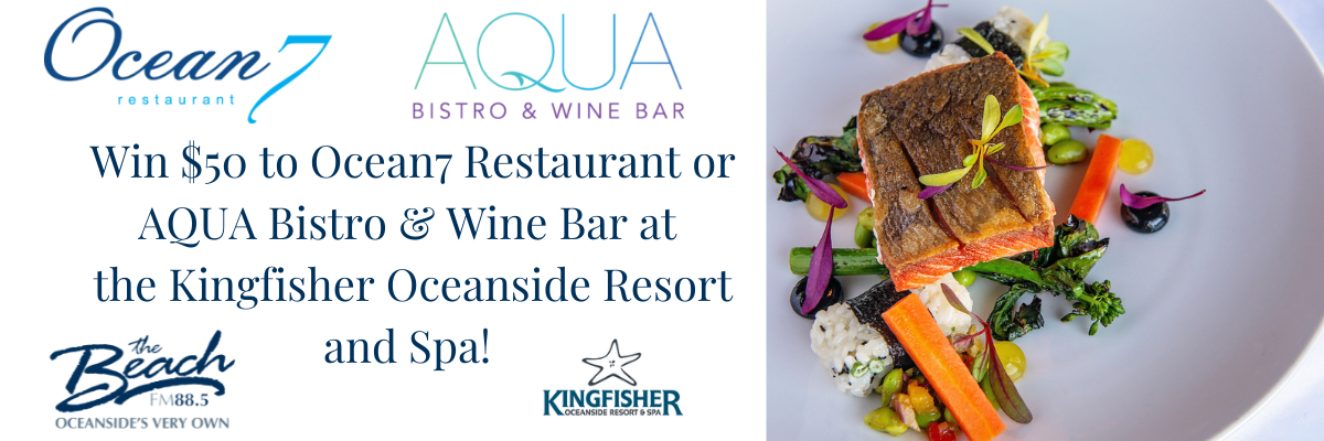 Win $50 to DINE at the Kingfisher Oceanside Resort & Spa!